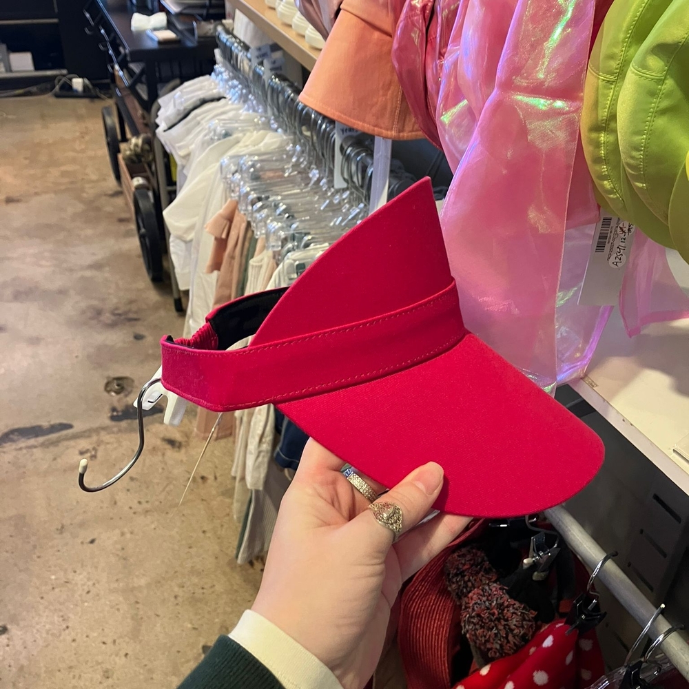 Vibrant Eugenia Kim Pink Visor Cap